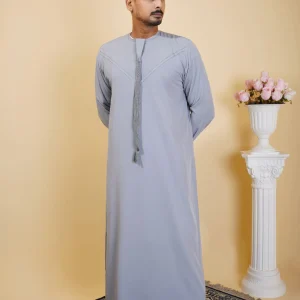 প্রিমিয়াম কোয়ালিটি আমিরাতি জুব্বা (Silver)